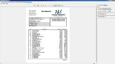 Bill of Materials Screen